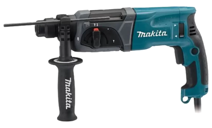Martelete combinado Makita HR2470, na cor azul-petróleo